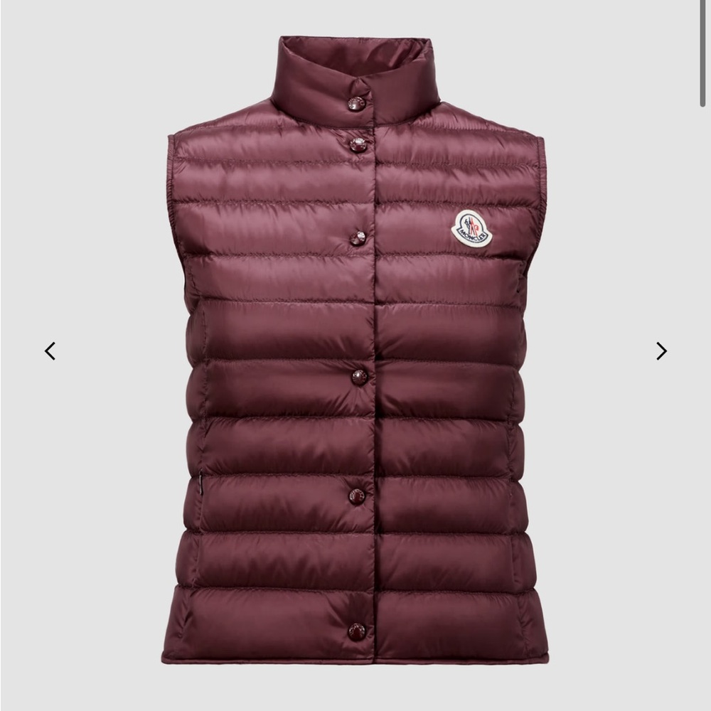 Moncler Burgundy Packable Down Vest Small SOLD OUT - SMALL